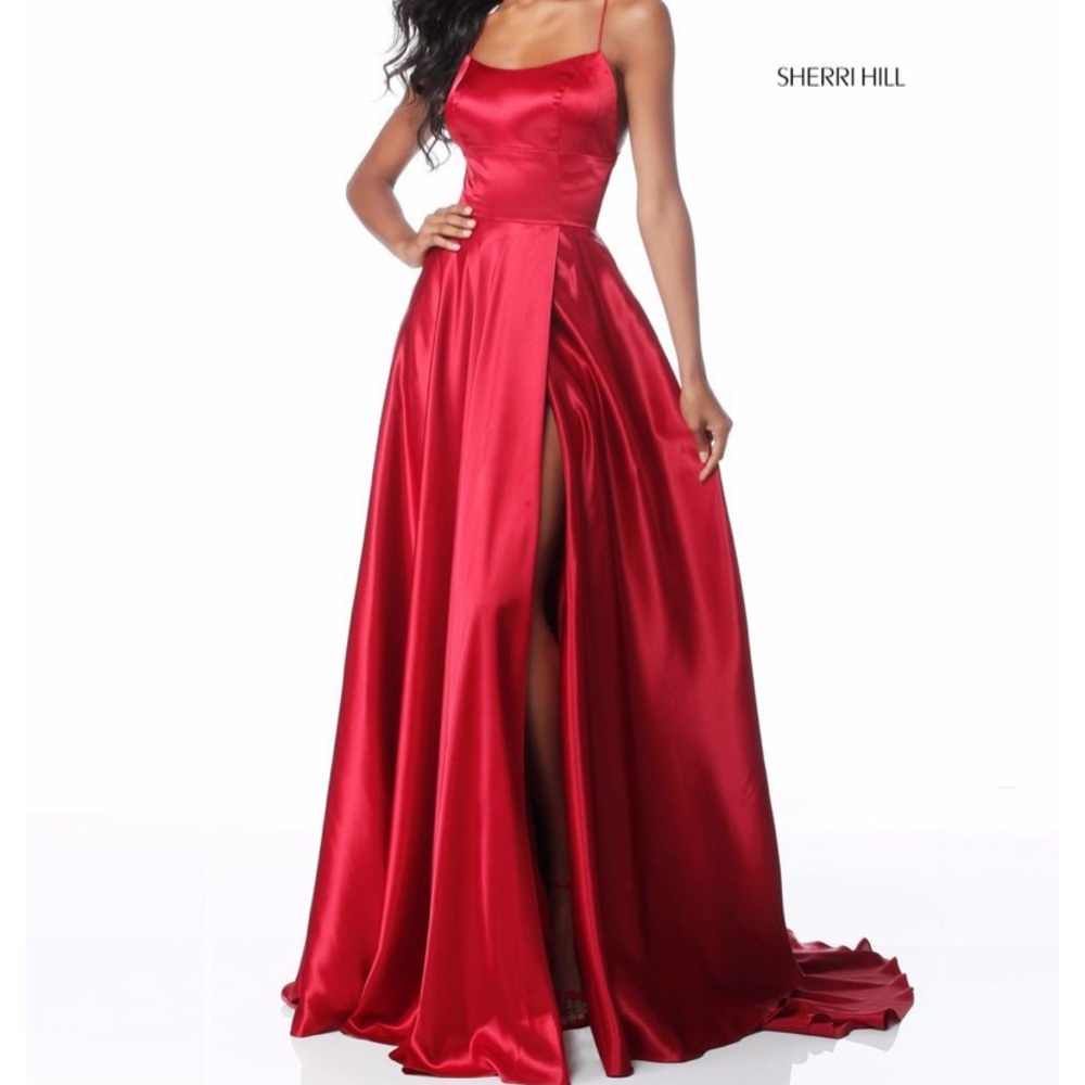 Sherri Hill Ruby Red Prom Dress
